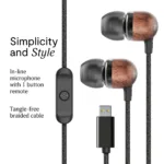 Marley Wired Earbuds Smile Jamaica Built-in microphone USB Type-C Signature Black