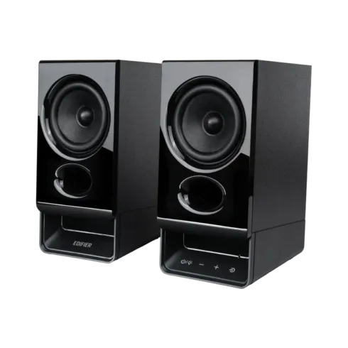 Edifier R20BT Compact Bluetooth 2.0 Speakers with Ambient Light, Black