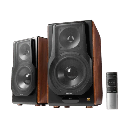 Edifier S3000MK II Premium Wireless 2.0 Bookshelf Speakers, Brown
