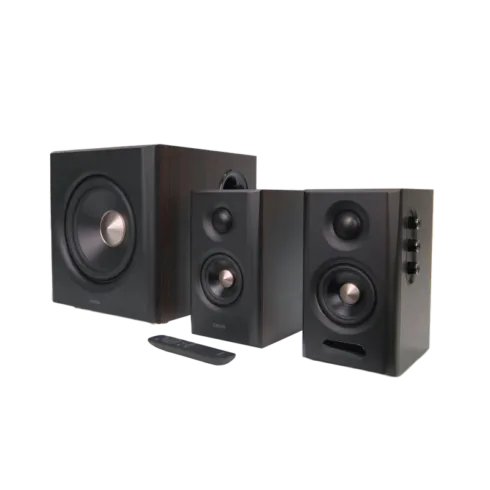 Edifier S355DB Bookshelf Speaker and Subwoofer 2.1 Speaker System, Walnut