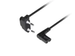 Lanberg CEE 7/16 to EC 320 C7 Euro (radio) power cord 1.8m angled VDE CA-C7CA-12CC-0018-BK