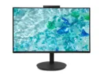 Acer 60cm 23.8” FHD ZeroFrame IPS 120Hz 16:9 1ms(VRB) 250nits VGA HDMI DP MM Audio In/Out Adj.WebCam 5M/Mic array AdaptiveSync EU Black H.c   Acer