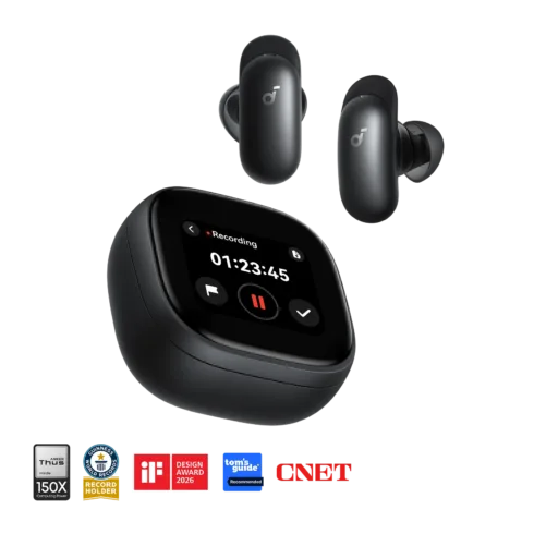 Anker Soundcore Wireless Earbuds Liberty 5 Pro Max Bluetooth In-Ear Microphone Black Noise canceling Noise reduction