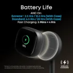 Anker Soundcore Wireless Earbuds Liberty 5 Pro Max Bluetooth In-Ear Microphone Black Noise canceling Noise reduction
