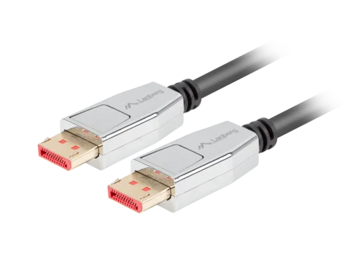 Lanberg DisplayPort M/M Cable 20 PIN V1.4 8K 60HZ CA-DPDP-20CU-0018-BK DisplayPort to DisplayPort 1.8 m