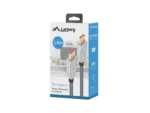 Lanberg DisplayPort M/M Cable 20 PIN V1.4 8K 60HZ CA-DPDP-20CU-0018-BK DisplayPort to DisplayPort 1.8 m