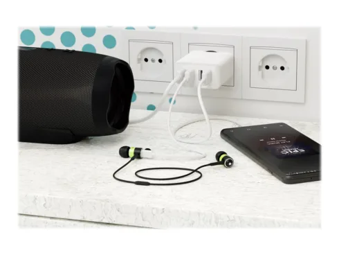 Goobay 44962 30 W USB-A Multiport Charger, White