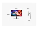 Samsung LS27HG800SUXEN 27 ” QD-OLED 16:9 240 Hz 0.03 ms 3840 x 2160 pixels 250 cd/m² HDMI ports quantity 2 Silver