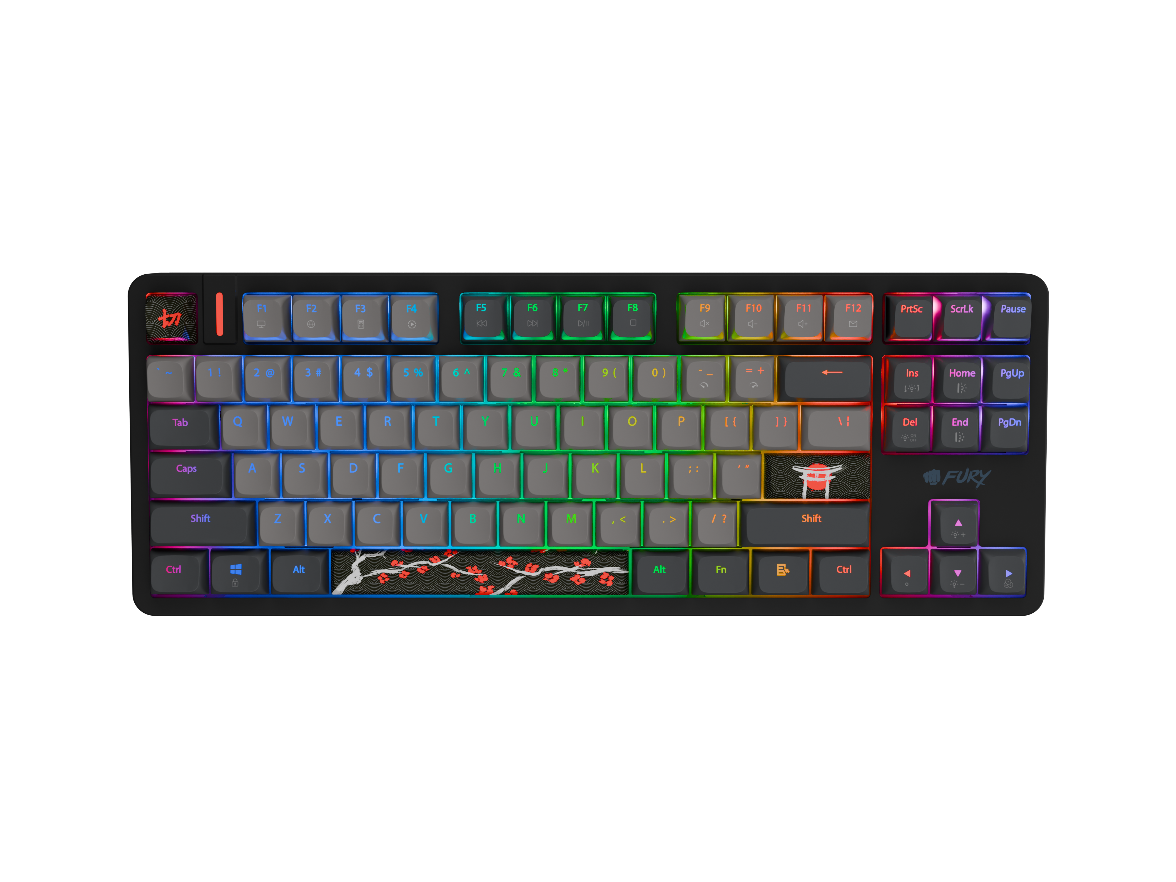 612976-nfu-2364-5901969449822-0.webp Fury Kanabo K6 Gaming Keyboard Wired US Linear Black/Gray