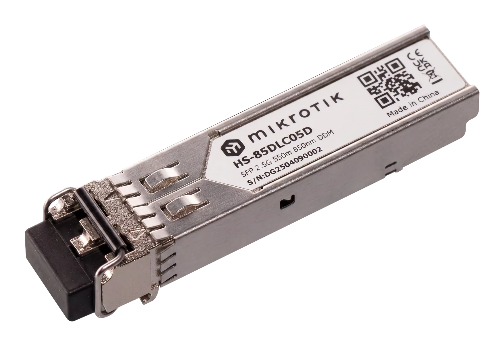 613008-hs-85dlc05d-2000001433485-0.webp MikroTik SFP module 1.25G/2.5G MM 550m 850nm, Dual LC-connector MikroTik