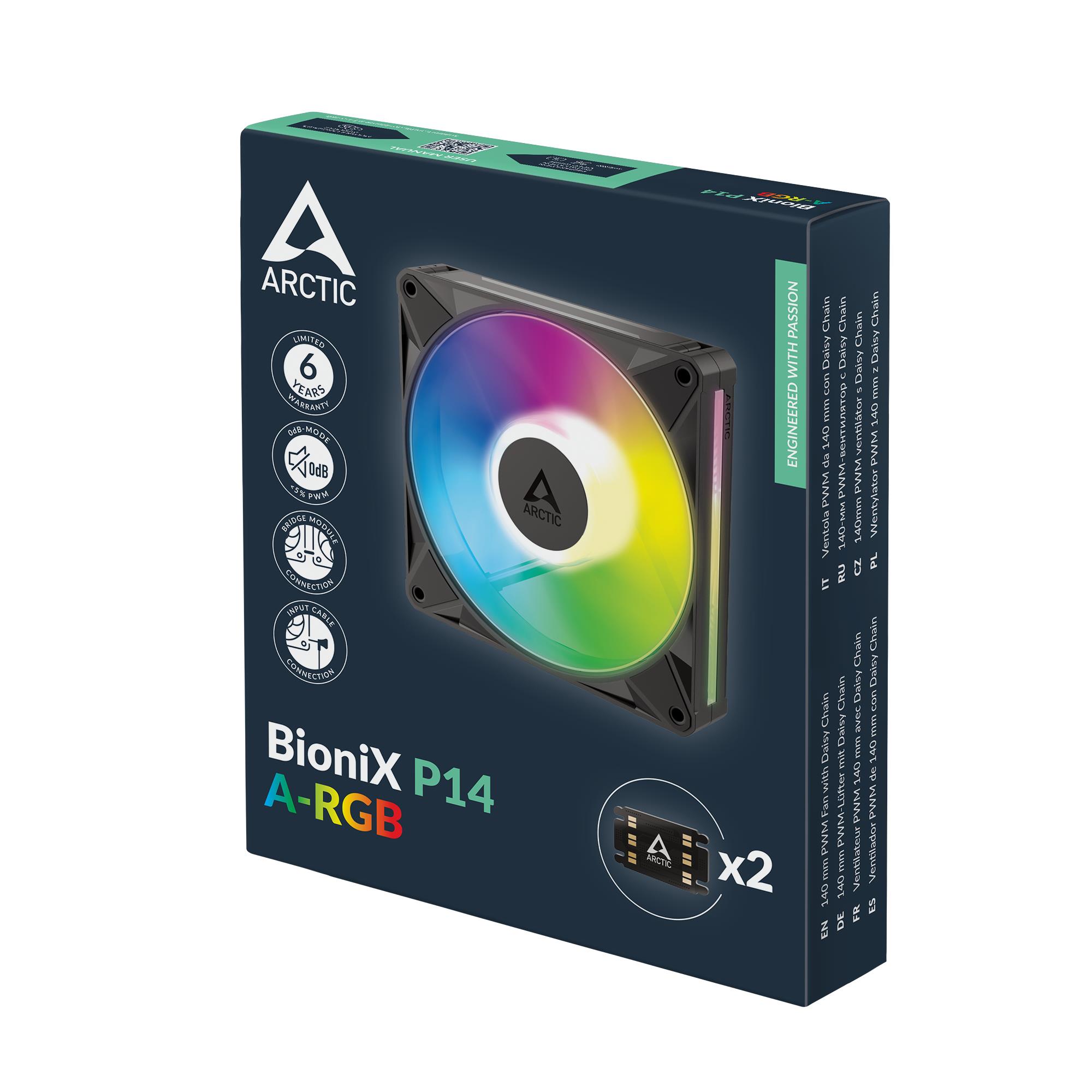 6486175d-a214-430f-8033-e266dd5fa381 CASE FAN 140MM BIONIX P14 ARGB/ACFAN00339A ARCTIC