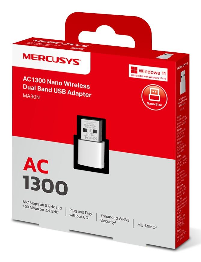 9481f58e-9512-4868-a217-82c9fe6364a1 WRL ADAPTER 1300MBPS USB/MA30N MERCUSYS
