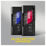 SSD ACC ENCLOSURE M.2 NVME/SATA USB-C EEM2-SD2B AXAGON