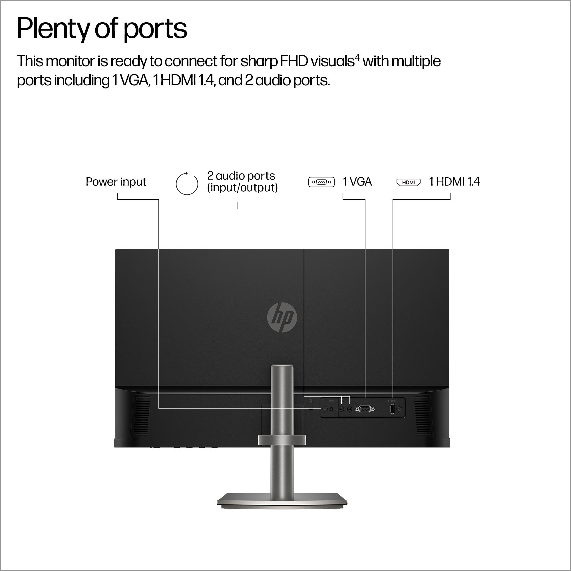 e96f3102-d294-4947-bc49-8e20ecca7f25 LCD Monitor HP 23.8 ” 1920 x 1080 pixels Full HD Native aspect ratio 16:9 LCD Flat B11W5AT