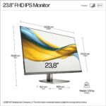 LCD Monitor HP 23.8 ” 1920 x 1080 pixels Full HD Native aspect ratio 16:9 LCD Flat B11W5AT