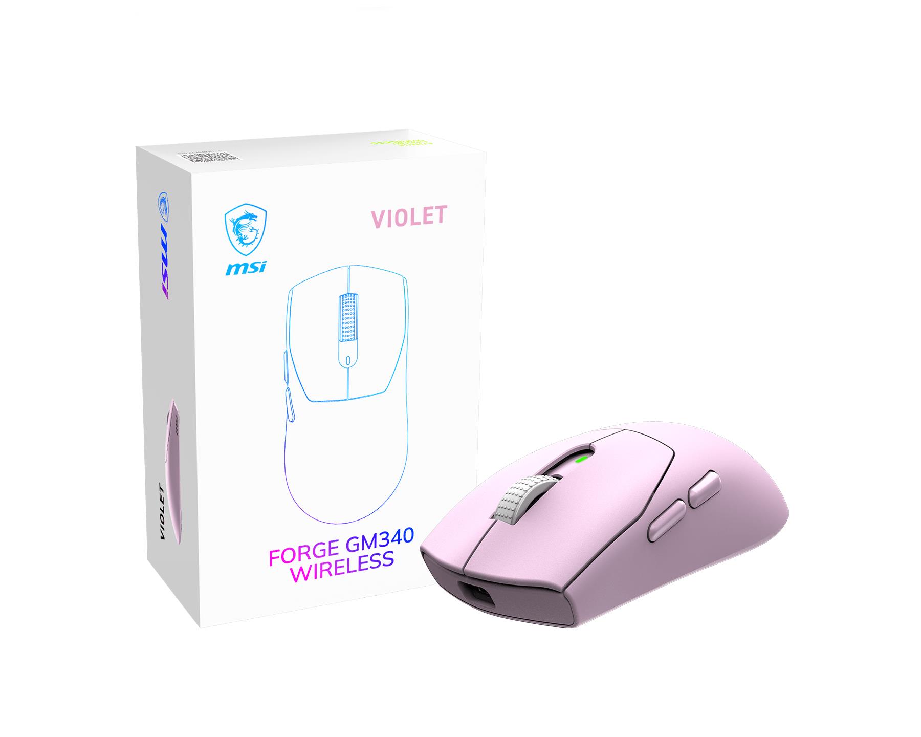 fcc65d34-a452-4d37-a331-477e4157cd31 MOUSE USB OPTICAL WRL GAMING/FORGE GM340 WRL VIOLET MSI