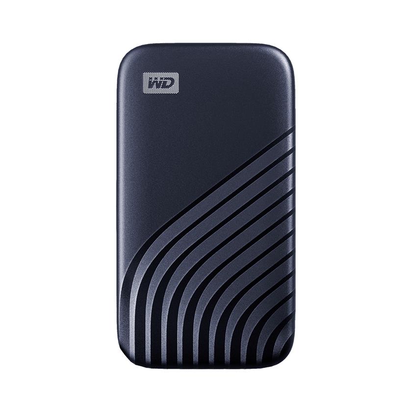 2a177252-03c3-460c-be9d-092559fb54bb External SSD WESTERN DIGITAL My Passport 1TB USB-C Write speed 1000 MBytes/sec Read speed 1050 MBytes/sec WDBAGF0010BBL-WESN