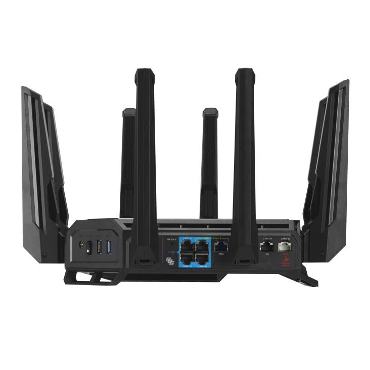 39648bb8-cbd2-4248-ac5f-13a85bd058f2 Wireless Router ASUS Wireless Router 25000 Mbps Mesh Wi-Fi 6 Wi-Fi 7 USB 2.0 USB 3.2 2 WAN 1×100/1000M 4×2.5GbE 2x10GbE GT-BE98