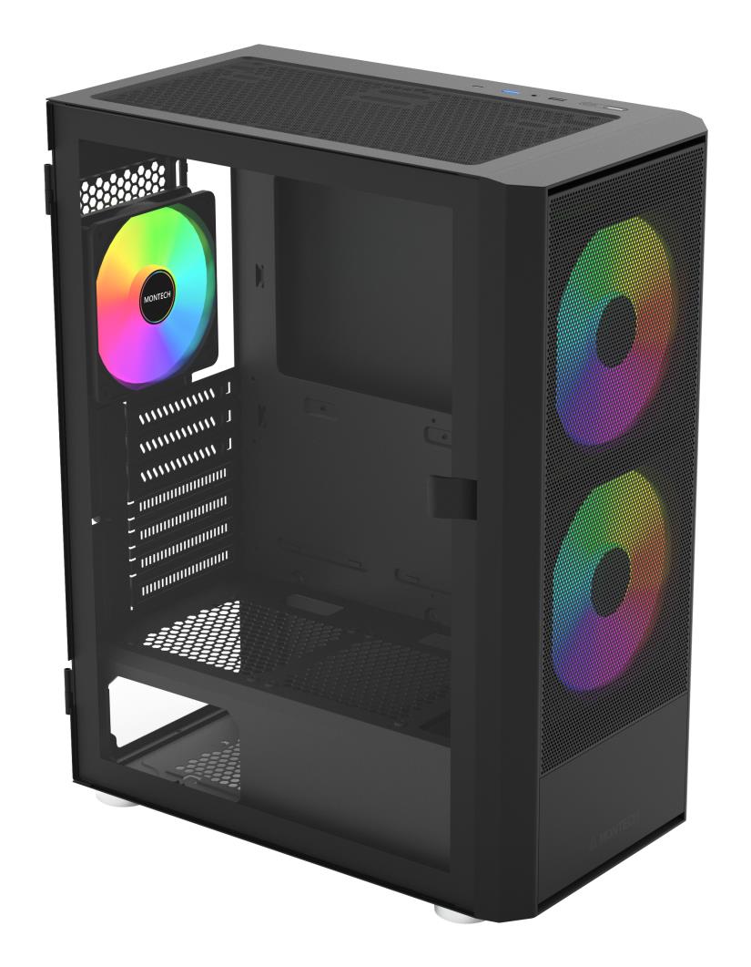 3bcca24f-bed3-4b85-b14b-4dc4cfd8fa13 Case MONTECH ATX/micro ATX/Mini-ITX Black Midi Tower PC ?????? MONTECH X2 PLUS (B) X2PLUS(B)