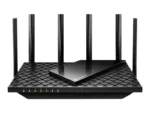 TP-LINK AXE5400 Tri-Band Gigabit Wi-Fi 6E Router Archer AXE75 802.11ax 10/100/1000 Mbit/s Ethernet LAN (RJ-45) ports 4 Mesh Support Yes MU-MiMO No No mobile broadband Antenna type External 1