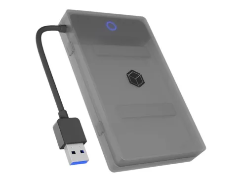 Raidsonic Icy Box Adapter for 1x HDD/SSD With Protection Box IB-AC603b-U3 SATA III USB 3.0 Type-A 2.5″