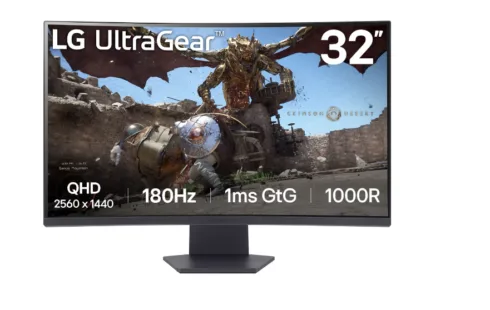 LG 32GS60QC-B 32 " VA QHD 16:9 180 Hz 1 ms 2560 x 1440 pixels 300 cd/m² HDMI ports quantity 2
