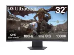 LG 32GS60QC-B 32 ” VA QHD 16:9 180 Hz 1 ms 2560 x 1440 pixels 300 cd/m² HDMI ports quantity 2