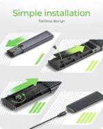Raidsonic M.2 NVMe and SATA SSD Enclosure via USB Type-C IB-1808MCT-CU31