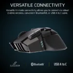 Corsair IRONCLAW SE Gaming Mouse Wireless/Wired 2.4GHz, Bluetooth, USB-C Black