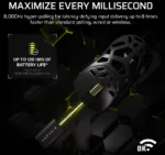 Corsair SABRE V2 PRO Gaming Mouse Wireless/Wired 2.4GHz, Bluetooth, USB-C Black