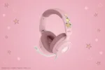 Razer Gaming Headset Kraken V4 X Wired On-ear Microphone Pikachu & Eevee Edition