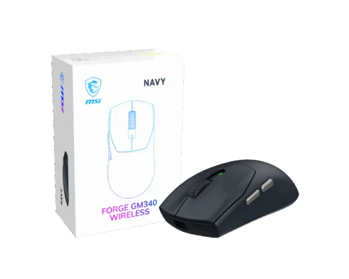 MSI Gaming Mouse FORGE GM340 WIRELESS Wireless 2.4 GHz, Bluetooth, USB Navy