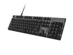 Natec Amberjack Keyboard Wired US Linear White backlight, Hot-swappable switches, Anti-ghosting, Built-in memory, Macro recording Black/Gray