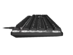 Natec Amberjack Keyboard Wired US Linear White backlight, Hot-swappable switches, Anti-ghosting, Built-in memory, Macro recording Black/Gray