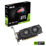 Asus GeForce RTX 3050 LP BRK OC Edition 6GB GDDR6 NVIDIA 6 GB GeForce RTX 3050 GDDR6 DVI-D ports quantity 1 HDMI ports quantity 1 PCI Express 4.0