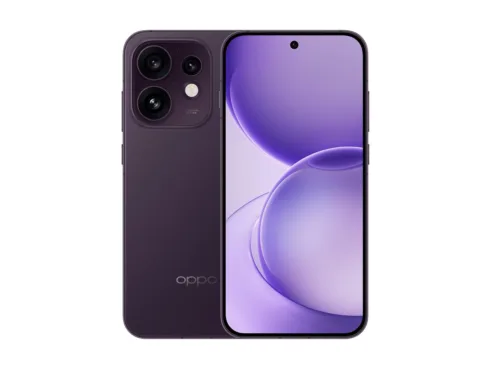 OPPO Reno16 5G (CPH2865) Purple Black 6.32 ” AMOLED 2640 x 1216 pixels Qualcomm Snapdragon 7 Gen 4 Internal RAM 8 GB 256 GB Dual SIM 5G Main camera resolution 50+50+50 MP Secondary camera resolution 50 MP Android 16