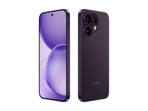OPPO Reno16 5G (CPH2865) Purple Black 6.32 ” AMOLED 2640 x 1216 pixels Qualcomm Snapdragon 7 Gen 4 Internal RAM 8 GB 512 GB Dual SIM 5G Main camera resolution 50+50+50 MP Secondary camera resolution 50 MP Android 16