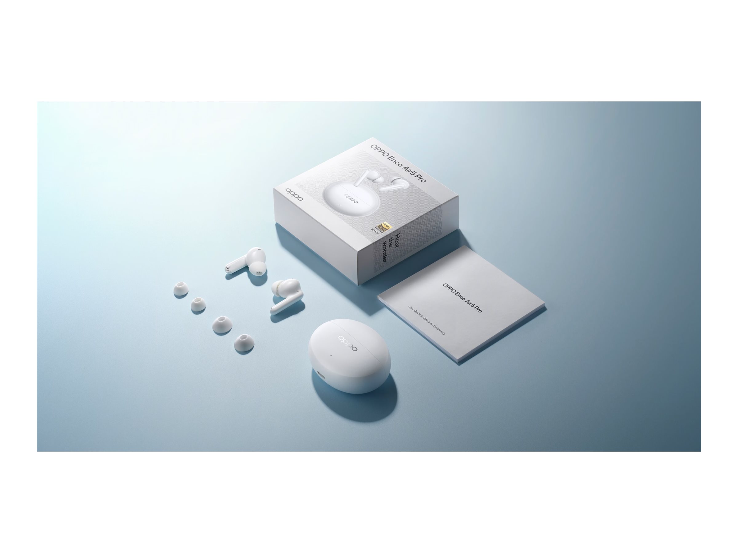 614594-110070330305-6932169387125-0.webp OPPO True wireless earphones Enco Air5 Pro Bluetooth In-ear Microphone White Noise canceling Wireless