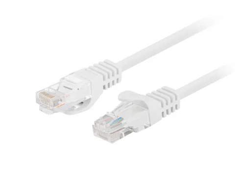 Lanberg Patchcord CAT.5E UTP 0.25M fluke passed 10-pack, White PCU5-20CC-0025-W