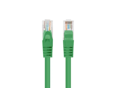 Lanberg Patchcord CAT.5E UTP 1M fluke passed 10-pack, Green PCU5-20CC-0100-G