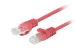 Lanberg Patchcord CAT.5E UTP 1M fluke passed 10-pack, Red PCU5-20CC-0100-R