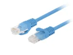 Lanberg Patchcord CAT.6 UTP 1M fluke passed 10-pack, Blue PCU6-20CC-0100-B