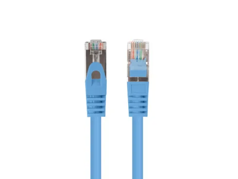 Lanberg Patchcord CAT.6 FTP 0.5M fluke passed 10-pack, Blue PCF6-20CC-0050-B
