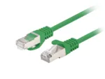Lanberg Patchcord CAT.6 FTP 1M fluke passed 10-pack, Green PCF6-20CC-0100-G