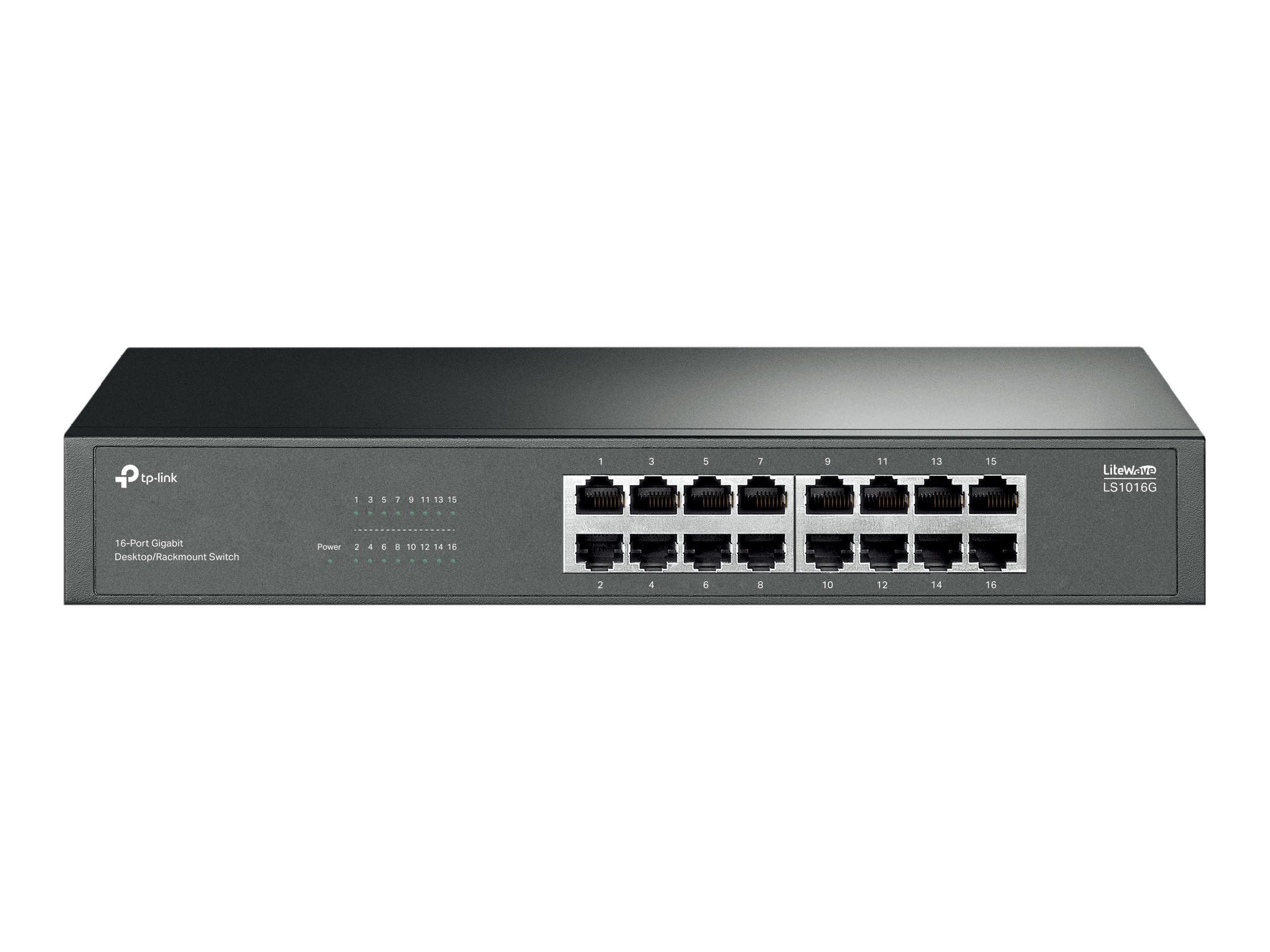 615345-ls1016g-1210002602037-0.webp TP-LINK 16-Port Gigabit Switch LS1016G Unmanaged Desktop/Rack-mountable
