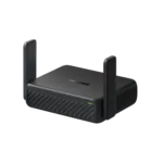 Mercusys AX3000 Travel Router MR84X-Travel 802.11a 574/2402 Mbit/s 10/100/1000 Mbit/s Ethernet LAN (RJ-45) ports 1 Mesh Support No MU-MiMO No No mobile broadband Antenna type External Omni-directional 1