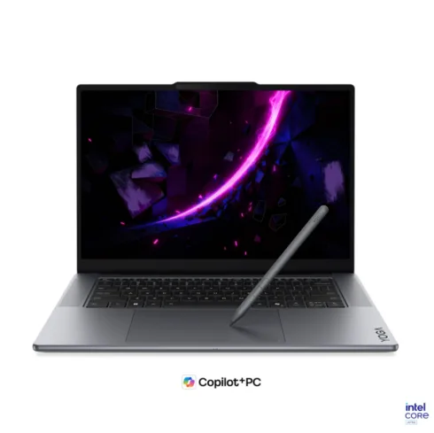 Lenovo Yoga Pro 7 15IPH11 Intel Luna Grey 15.3 ” OLED 2.5K WQXGA 2560 x 1600 pixels Intel Core Ultra 7 356H 32 GB Soldered LPDDR5X Solid-state drive capacity 1000 GB NVIDIA GeForce RTX 5050 GDDR7 8 GB Windows 11 Pro 802.11be Bluetooth version 5.4 Keyboard language English Keyboard backlit Warranty 24 month(s) Battery warranty 12 month(s)