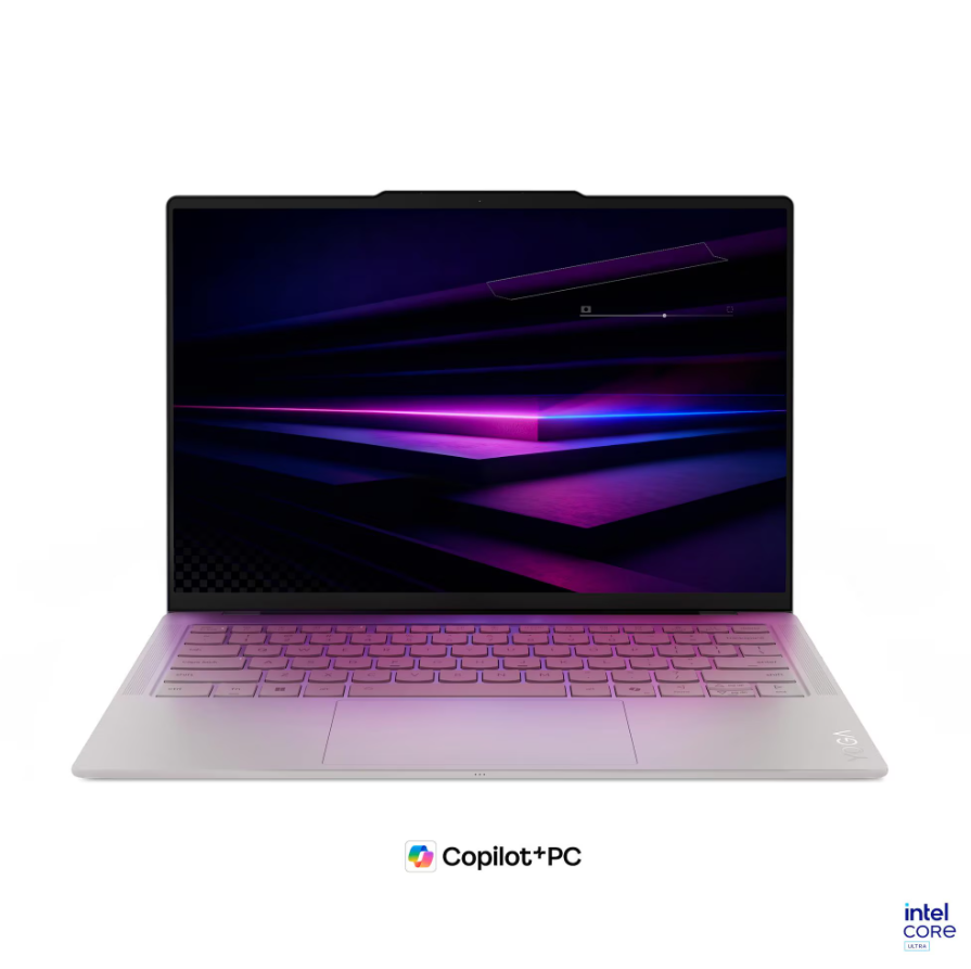 615950-83qk00d6nt-0.webp Lenovo Yoga Slim 7 Ultra 14IPH11 Intel Seashell 14 ” POLED Touchscreen 2.8K WQXGA+ 2880 x 1800 pixels Intel Core Ultra X9 378H 32 GB Soldered LPDDR5X Solid-state drive capacity 1000 GB Intel Arc B390 GPU Windows 11 Pro 802.11be Bluetooth version 5.4 Keyboard language English Keyboard backlit Warranty 24 month(s) Battery warranty 12 month(s)
