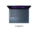 Lenovo Yoga 9 2-in-1 14IPH11 Intel Cosmic Blue 14 ” OLED Touchscreen 2.8K WQXGA+ 2880 x 1800 pixels Intel Core Ultra 7 355 32 GB Soldered LPDDR5X Solid-state drive capacity 1000 GB Intel Graphics Windows 11 Home 802.11be Bluetooth version 5.4 Keyboard language Nordic Keyboard backlit Warranty 24 month(s) Battery warranty 12 month(s)