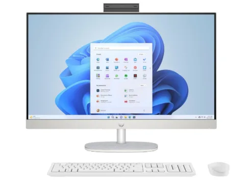HP 27 27-cr0232nw Desktop AIO 27 ” AMD Ryzen 5 7520U Internal memory 16 GB LPDDR5 Solid-state drive capacity 512 GB AMD Radeon 610M Graphics Keyboard language English Windows 11 Home Warranty 24 month(s)